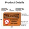 Signmission No Smoking Beyond This Point OSHA Warning Sign, Aluminum, 24in W x 18in L, 2PK OS-2PACK-WS-A-1824-L-12710 - alternate 6